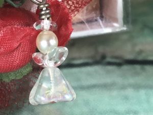 crystal angel pendant